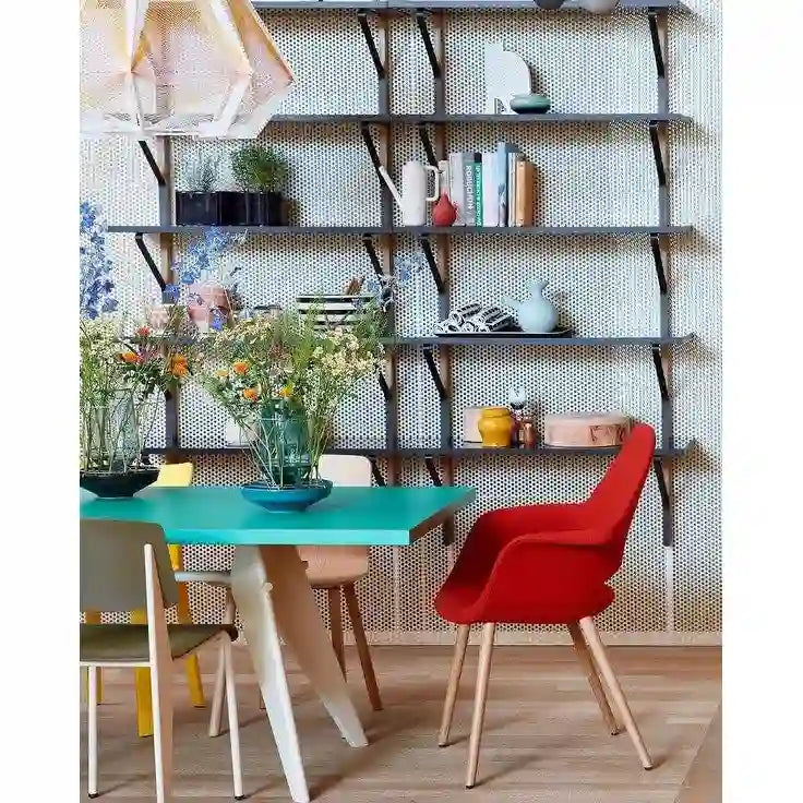 Fauteuil moderne en tissu rembourré biologique avec pieds en bois naturel pour salle à manger, bureau ou fauteuil d'appoint