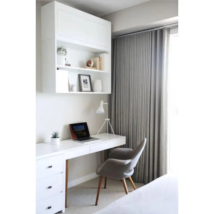 Fauteuil moderne en tissu rembourré biologique avec pieds en bois naturel pour salle à manger, bureau ou fauteuil d'appoint