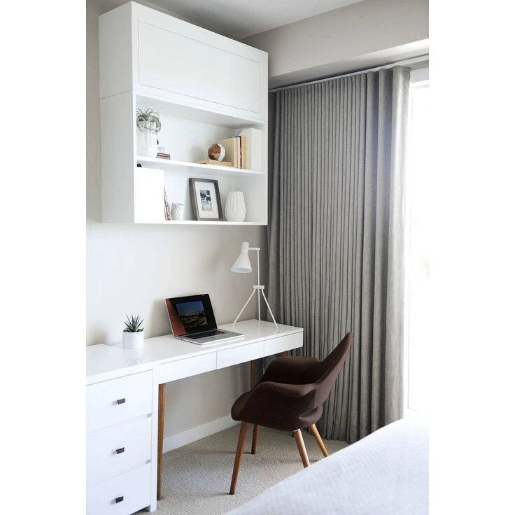 Fauteuil moderne en tissu rembourré biologique avec pieds en bois naturel pour salle à manger, bureau ou fauteuil d'appoint