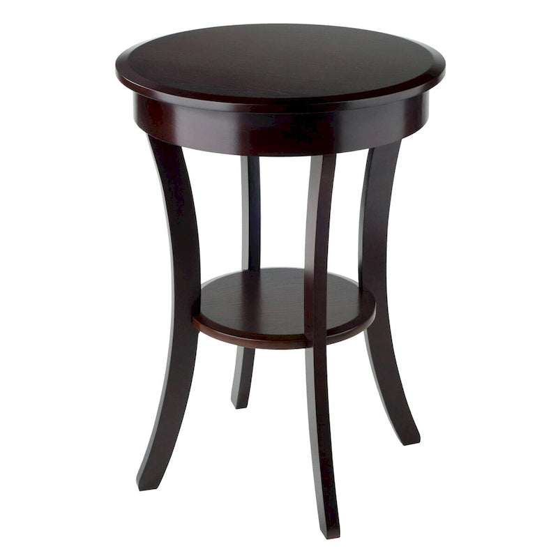 Table d'appoint ronde, Cappuccino - 20L x 20P x 27H.