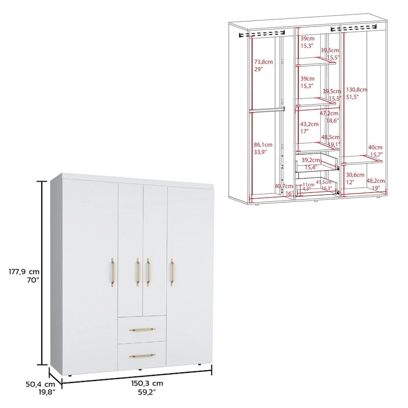 Armoire quatre portes
