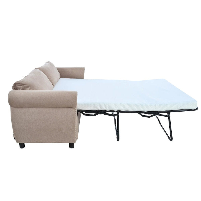 Canapé-lit 2-en-1 avec grand matelas à mémoire de forme
