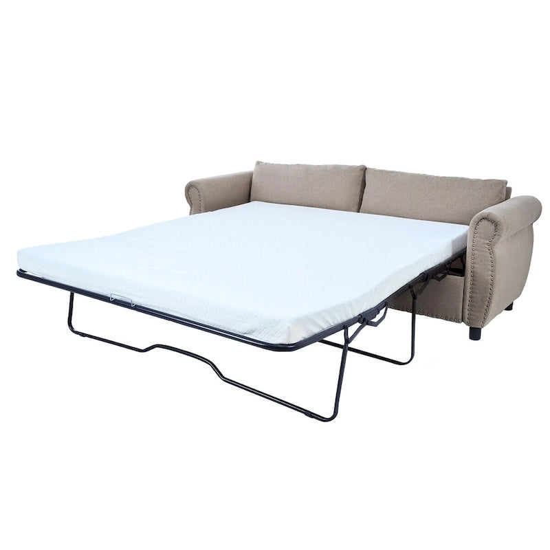 Canapé-lit 2-en-1 avec grand matelas à mémoire de forme