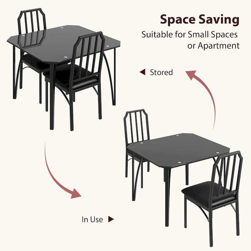 Ensemble table de salle à manger pour (lot de 2)
