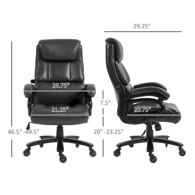 Chaise de bureau en similicuir