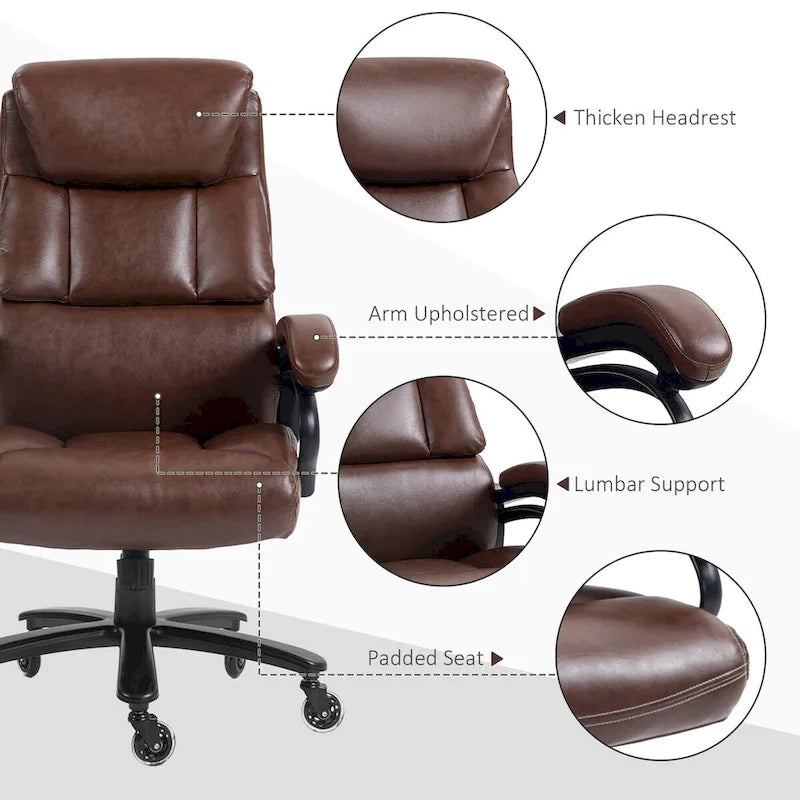 Chaise de bureau en similicuir