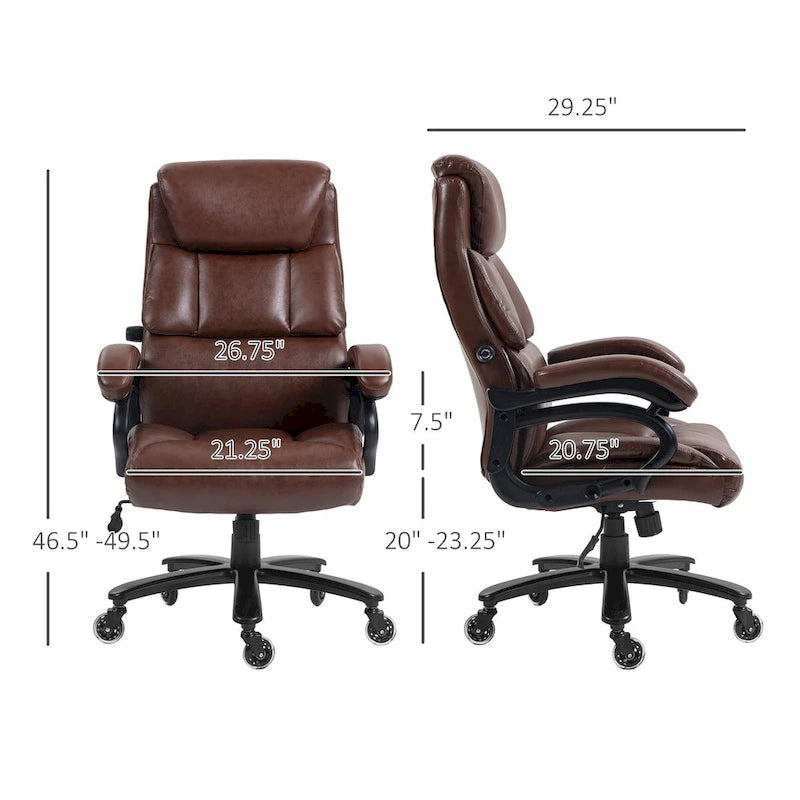 Chaise de bureau en similicuir