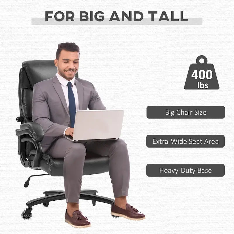 Chaise de bureau en similicuir