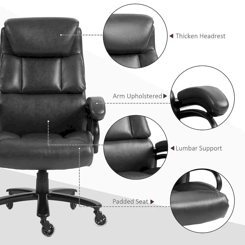 Chaise de bureau en similicuir
