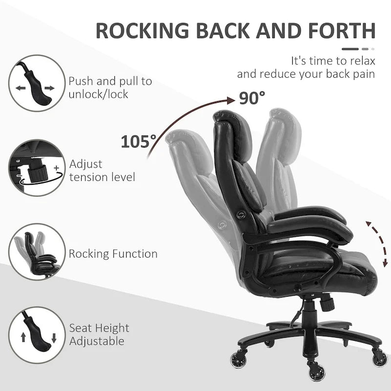 Chaise de bureau en similicuir