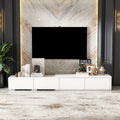 Meuble TV contemporain – Meuble de rangement, Meuble média blanc